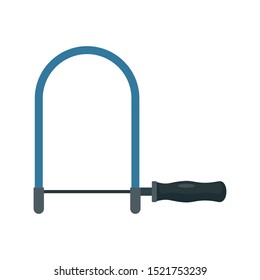 Bowsaw icon. Flat illustration of bowsaw vector icon for web design