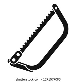 Bowsaw icon. Simple illustration of bowsaw vector icon for web design isolated on white background