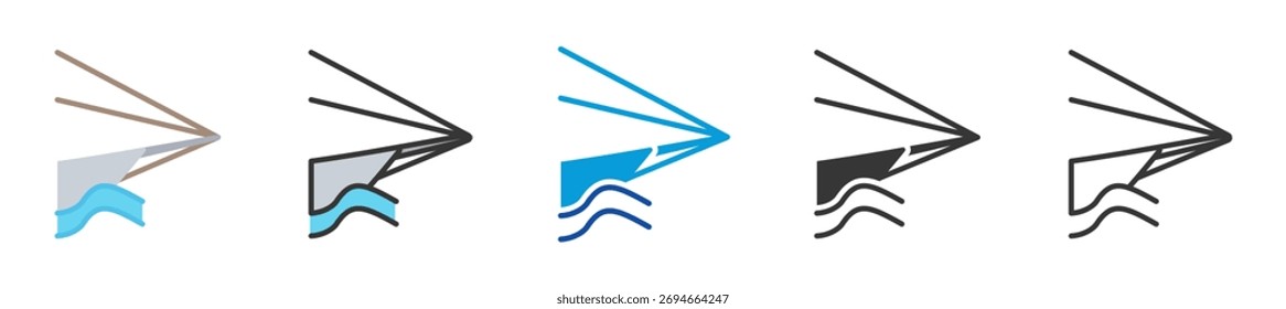 Bowsprit Icono Set Multi Estilo Varias colecciones