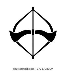 Bowstring wax silhouette vector art illustration