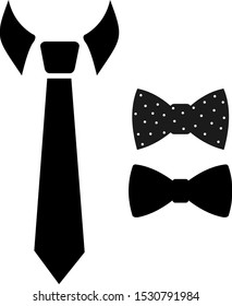 Neck Tie Bow Tie Flat Design Stock Vector (Royalty Free) 1526222057