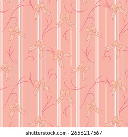 Bowtie breeze seamless vector pattern