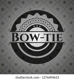 Bow-tie dark emblem. Retro