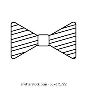 Striped Bow Tie Icon Outline Striped Stock Illustration 1349765597