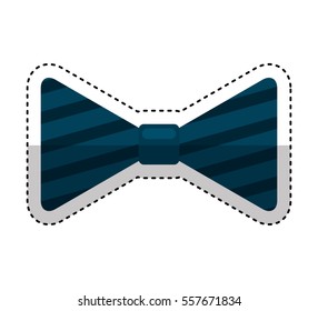 bowtie elegant isolated icon vector illustration design