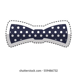 bowtie elegant isolated icon vector illustration design