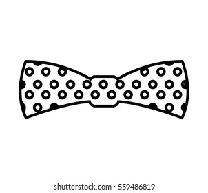 bowtie elegant isolated icon vector illustration design