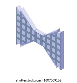 Bowtie icon. Isometric of bowtie vector icon for web design isolated on white background