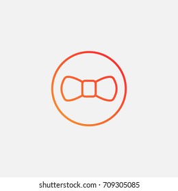 Bowtie icon.gradient illustration isolated vector sign symbol