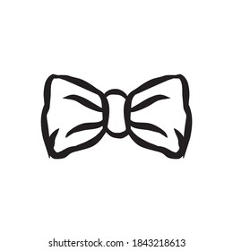 Plantilla vectorial del icono de diseño del logotipo Bowtie