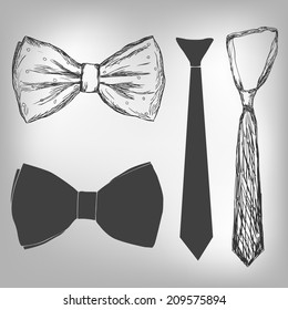 Bowtie and neck tie