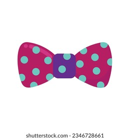 Bowtie polka dot hand drawn icon clipart avatar logotype isolated vector illustration