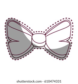 bowtie ribbon isolated icon