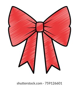 bowtie ribbon isolated icon
