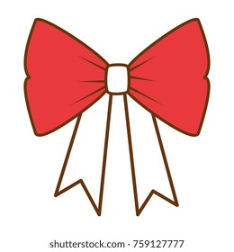 bowtie ribbon isolated icon
