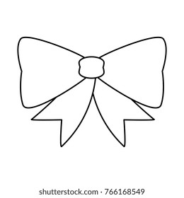 bowtie ribbon isolated icon
