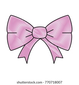 bowtie ribbon isolated icon