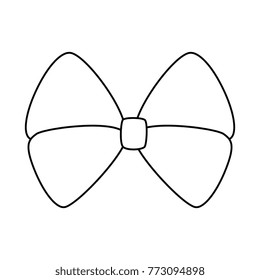 bowtie ribbon isolated icon