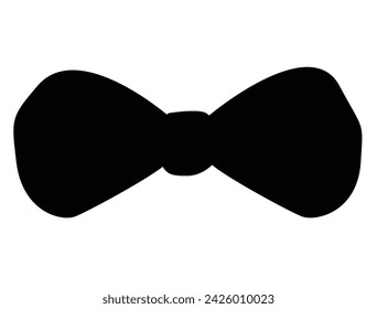 Bowtie silhouette vector art white background