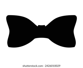 Bowtie silhouette vector art white background