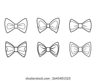 bowtie sketch icon silhouette vector illustration
