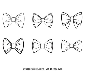 bowtie sketch icon silhouette vector illustration

