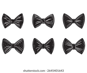 bowtie sketch icon silhouette vector illustration
