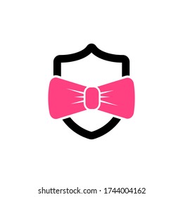 bowtie tameng vector design template illustration