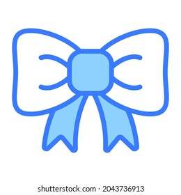 bowtie vector Blue outline icon. Hindu festival, Hindu celebration icon.