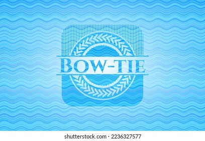 Bow-tie water emblem background. Vector Illustration. Detailed. 
