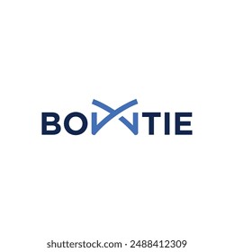 Bowtie wordmark Logo icon vector