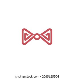 Bowties icon logo flat design template vector