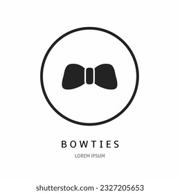 Bowties logo. Bowties icon for business. Stock vector.