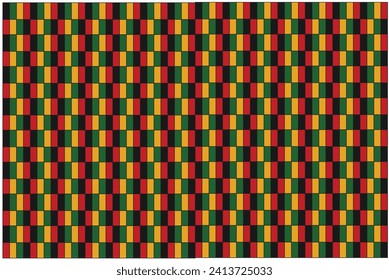 Box abstract background, black history month pattern background,Juneteenth colorful box abstract background, Square pattern Seamless colorful vector