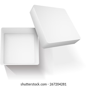 box abstract vector illustration isolated with shadow eps 10 / box