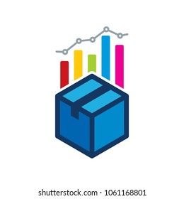 Box Analytic Logo Icon Design