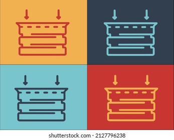 Box Animal Trap Logo Template, Simple Flat Icon of box,animal,trap