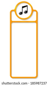 box for any text with music icon