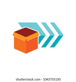 Box Arrow Logo Icon Design