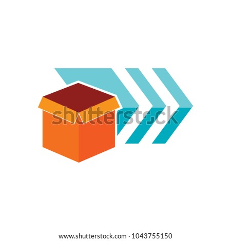 Box Arrow Logo Icon Design