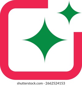 Design de ícone de várias cores de vetor de inteligência artificial de caixa