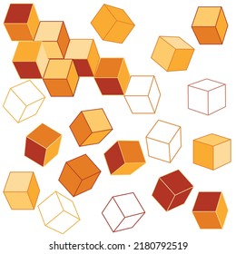 Box artwork yellow color vector illustration design wallpaper background collection