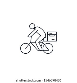 Box and avatar man design, Delivery shipping logistics transportation distribution and merchandise theme Vector illustration