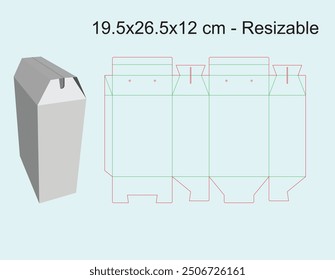 Box - Bag Lock Bottom Packing box gift packaging box design | heath care product packaging - fruit packaging
