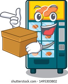With box bakery vending machine in character shape