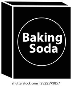 Box of baking soda icon. Baking soda sign. flat style.