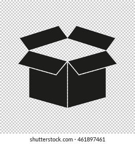 box -  black vector icon