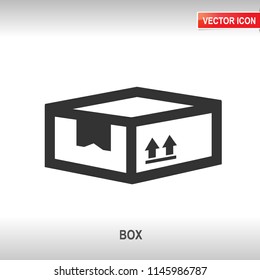 box black vector icon on white background