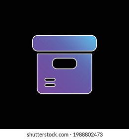 Box blue gradient vector icon