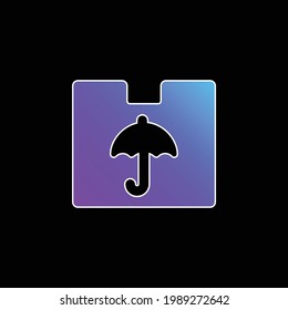 Icono de vector de gradiente azul
